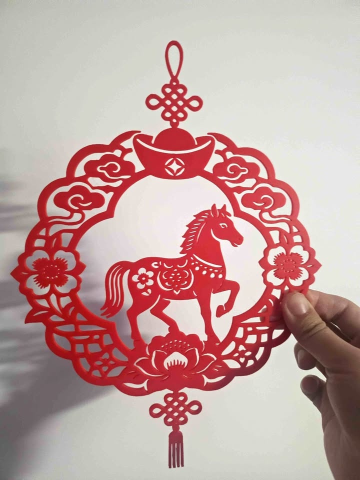 Year of the Horse Window Decoration