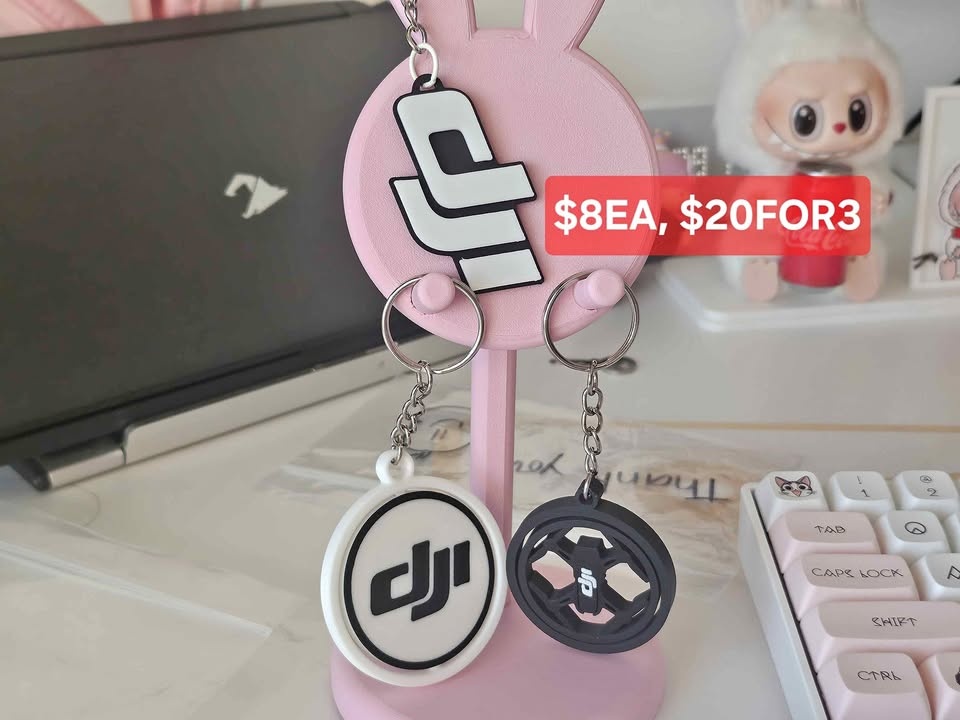 Dji Logo/Drone Style Keychain