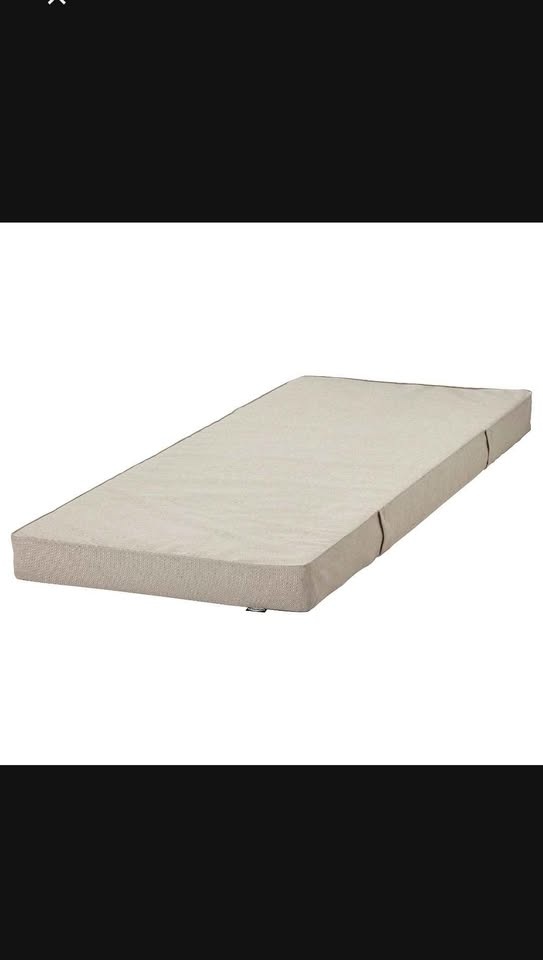 IKEA White Single Bed Frame with Mattress - photo 3