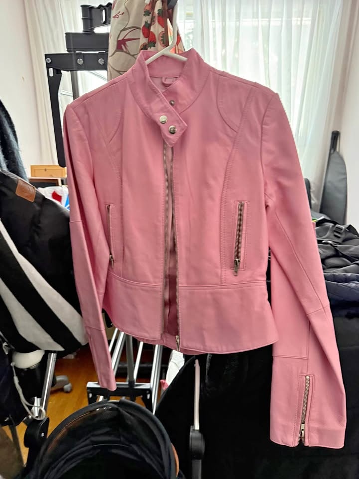 Pink Leather Jacket