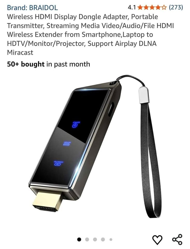 SEALED Wireless HDMI Display Dongle Adapter 1080p Portable Airpl