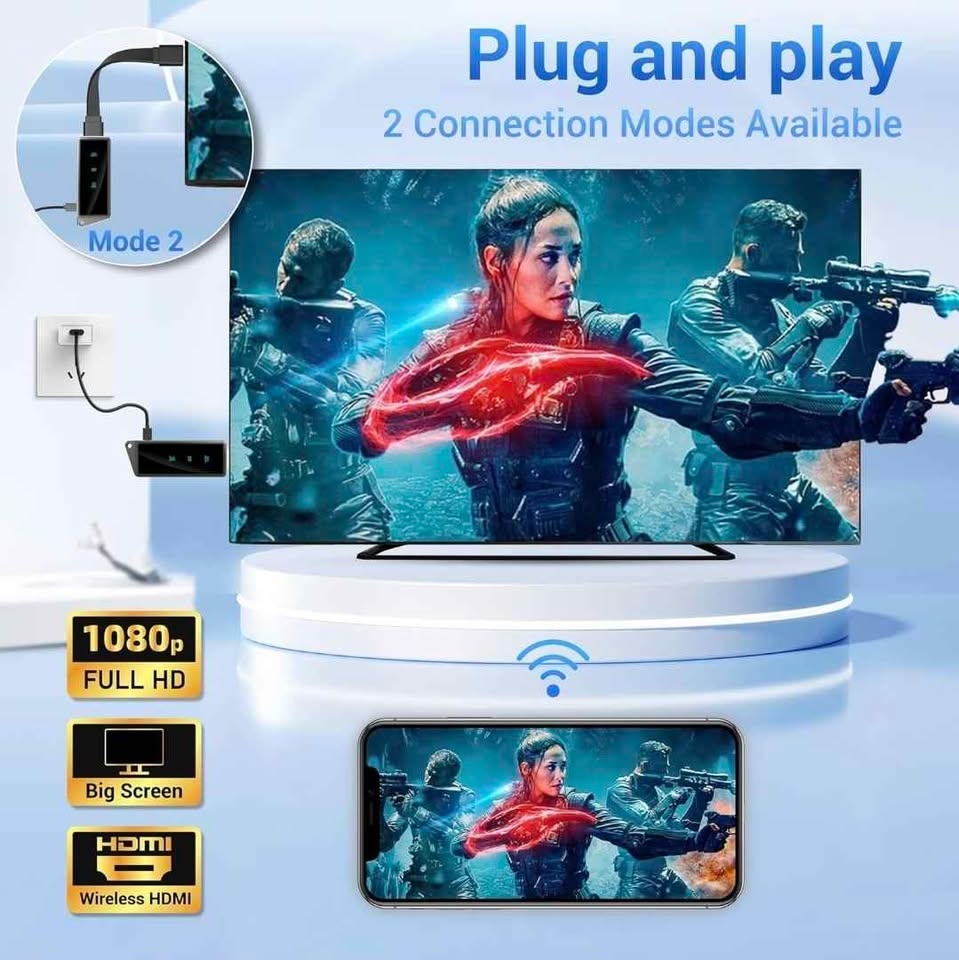 SEALED Wireless HDMI Display Dongle Adapter 1080p Portable Airpl - photo 4
