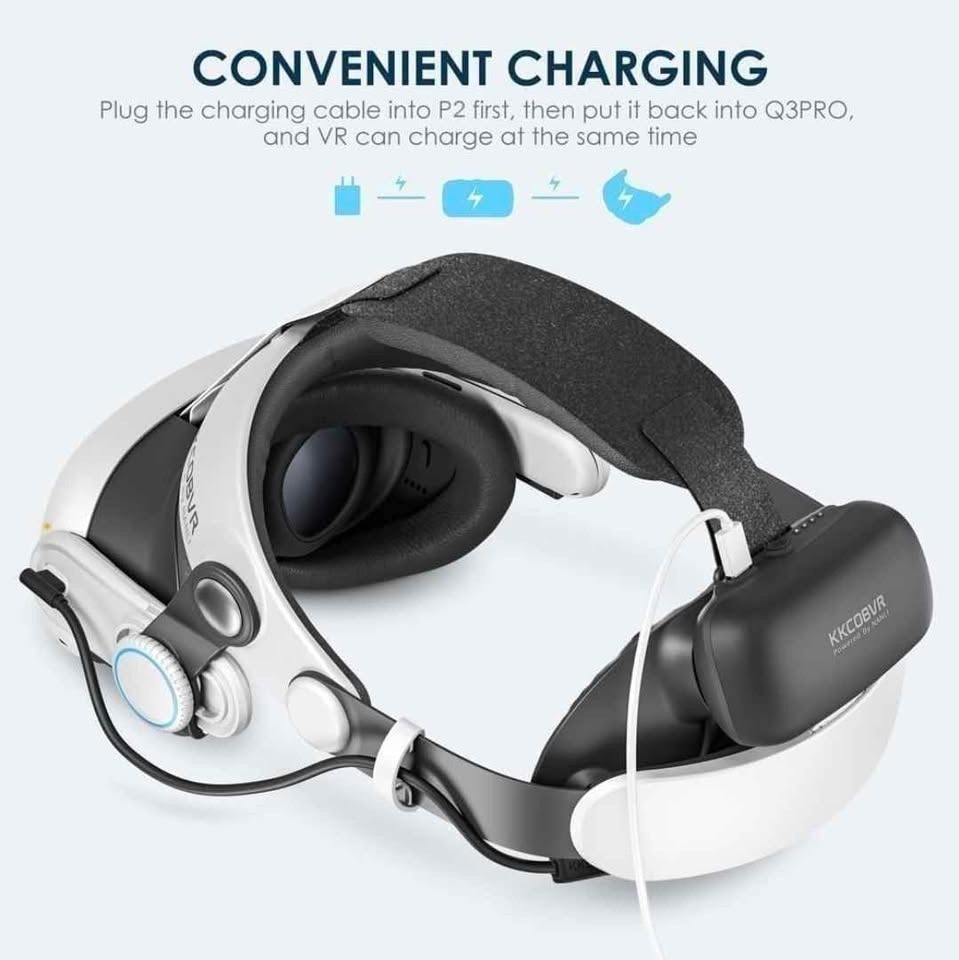 KKCOBVR Q3 PRO Battery Head Strap for Quest 3/3S 10000mAh - photo 5