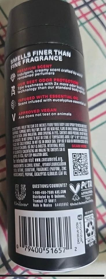 Axe Deodorant Spray for Men Fine Fragrance Cherry Spritz - photo 3