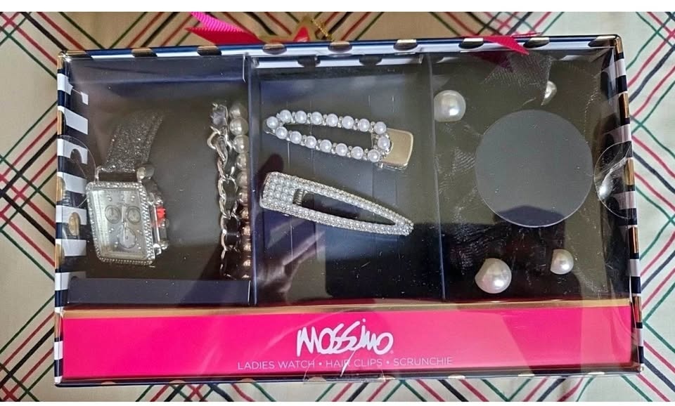MASSIMO Watch Bracelet Gift Set Silver