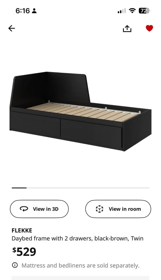 Extendable Twin Ikea Bed - photo 4