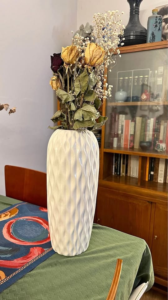 Large Ceramic Vase White