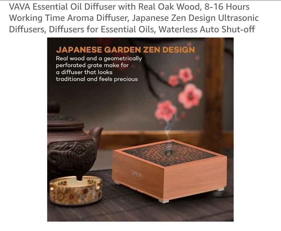VAVA Essential Oil Diffuser with Real Oak Wood - photo 2