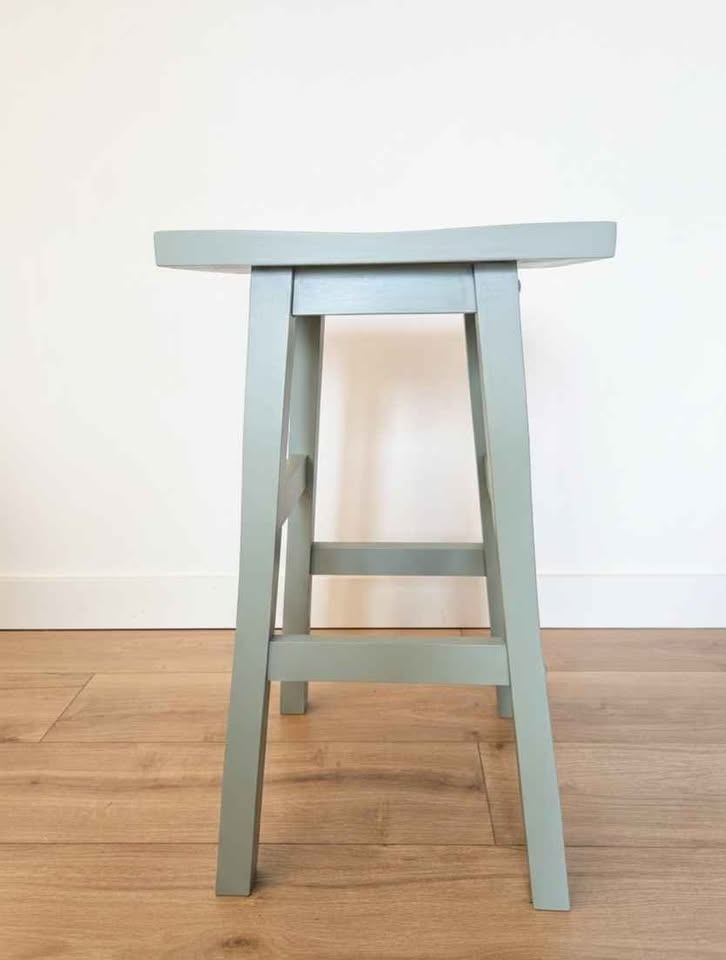 French Country Hand-Painted Stool / Plant Stand - photo 2