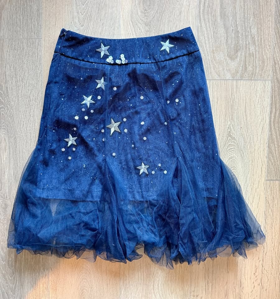 Navy Blue Tulle Skirt - Size XS/S