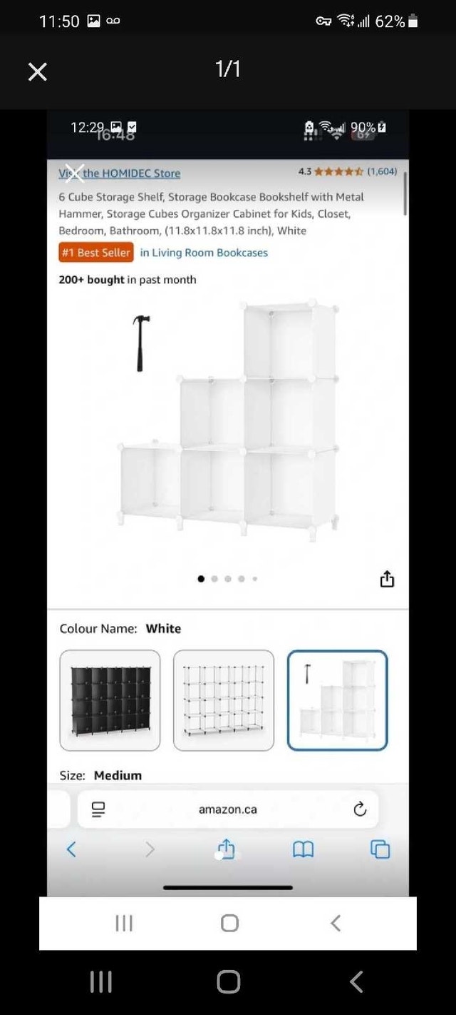 HOMIDEC Cube Storage Shelf