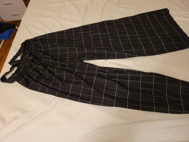 Plaid Wide Leg Pants