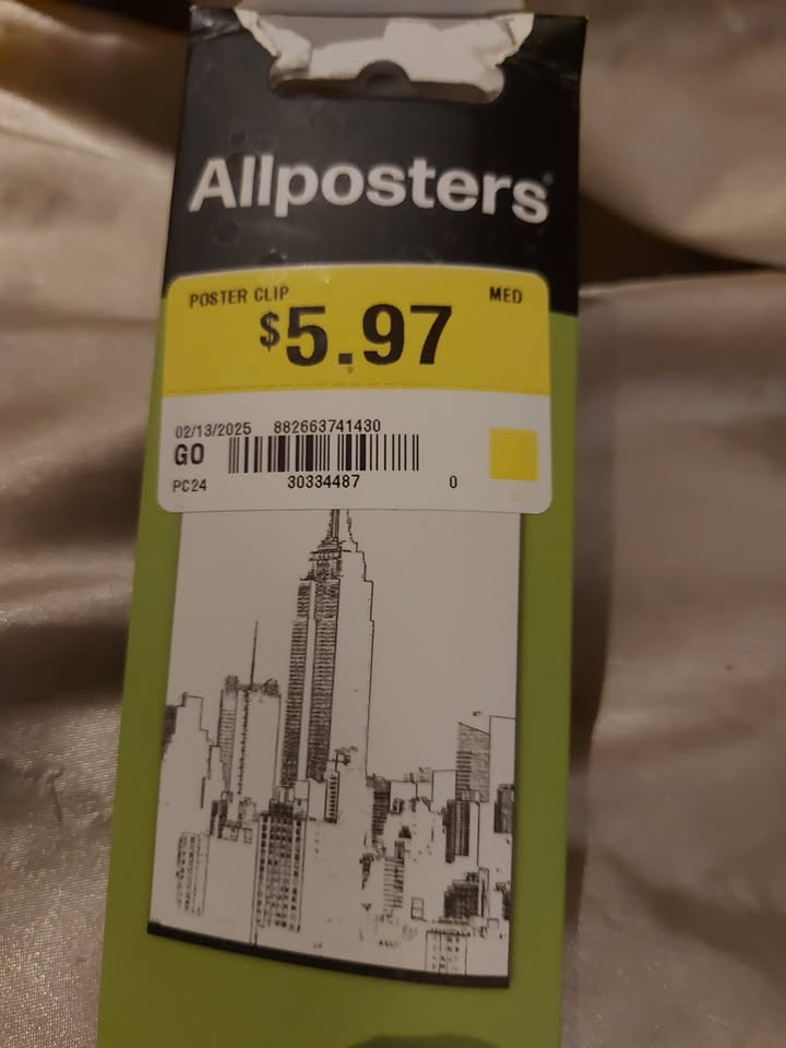 Allposters Poster Clip - Black (24") Poster Hanger - photo 3