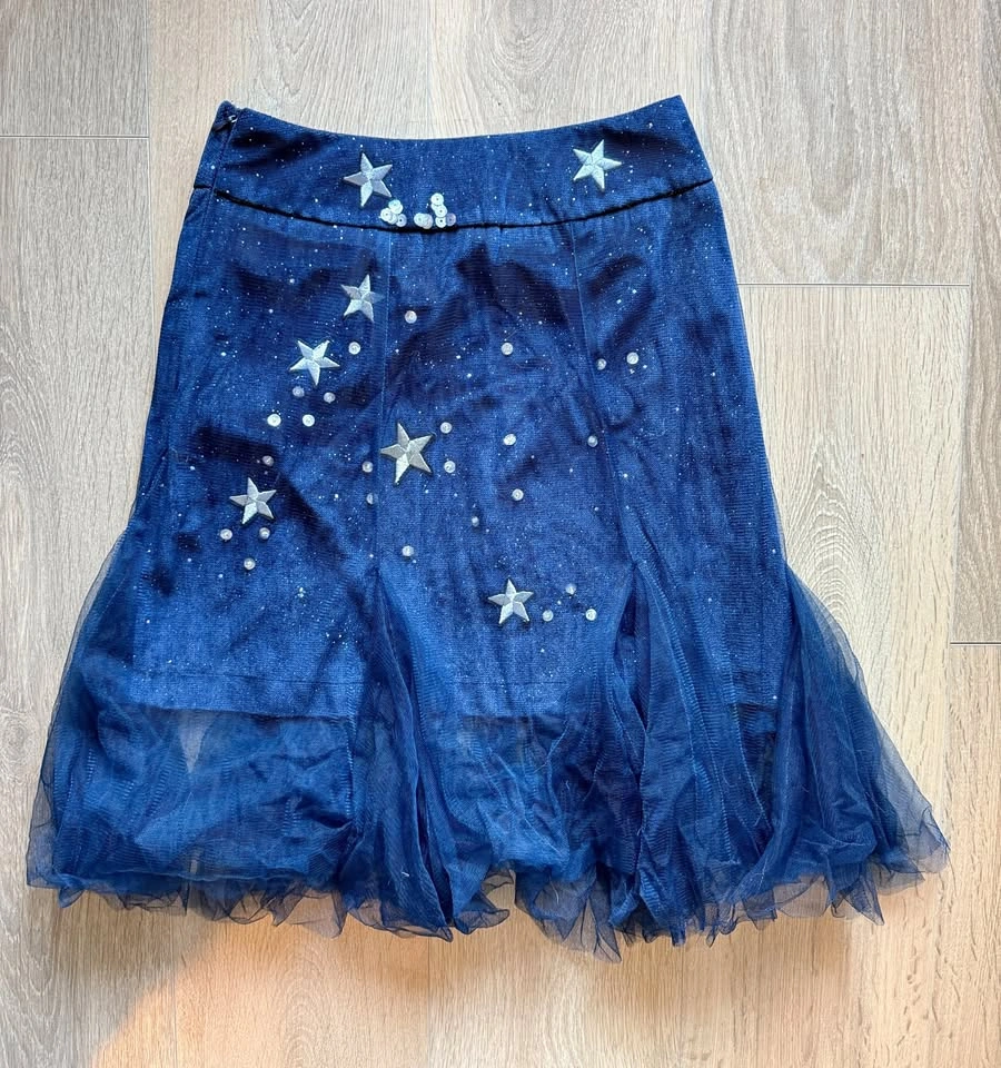Navy Blue Tulle Skirt - Size XS/S