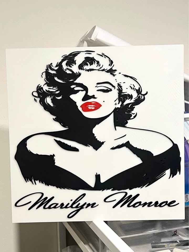 Marilyn Monroe 3D Wall Sign