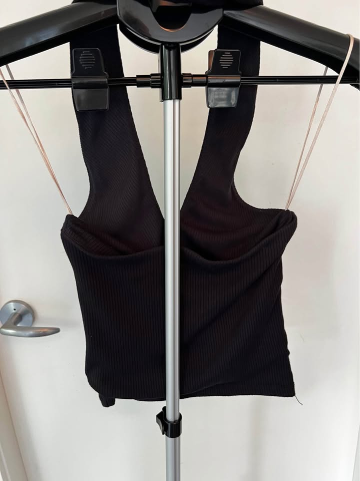 Wilfred Charcoal Ribbed Top - photo 2