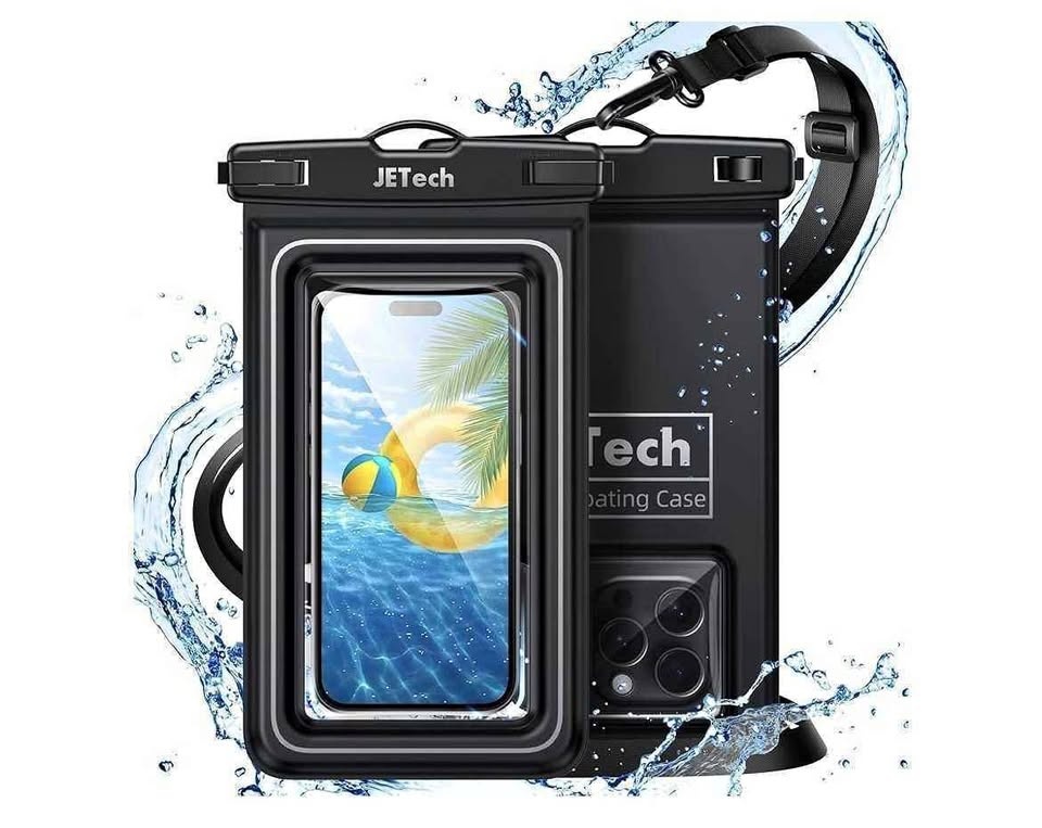 JETech Floating Waterproof Phone Pouch 2 Pack
