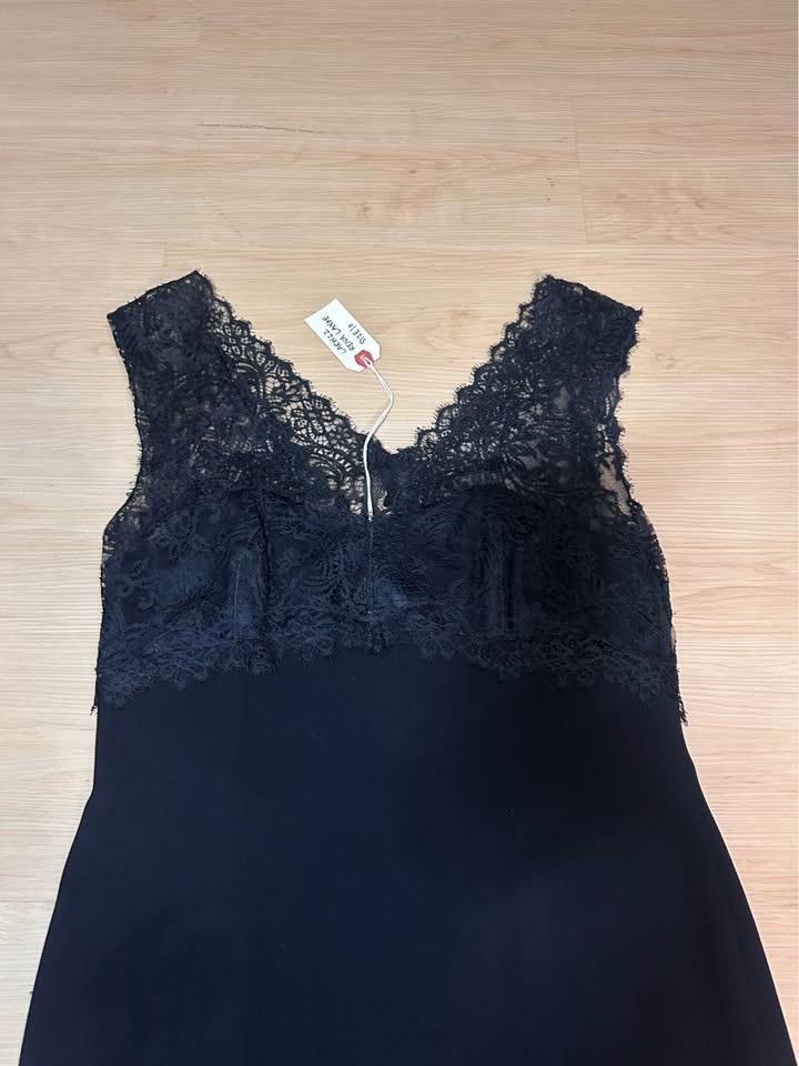 Rena Lange Black Lace Dress Size 10 - photo 2