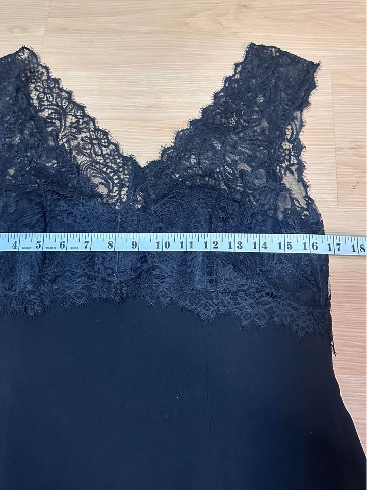 Rena Lange Black Lace Dress Size 10 - photo 4