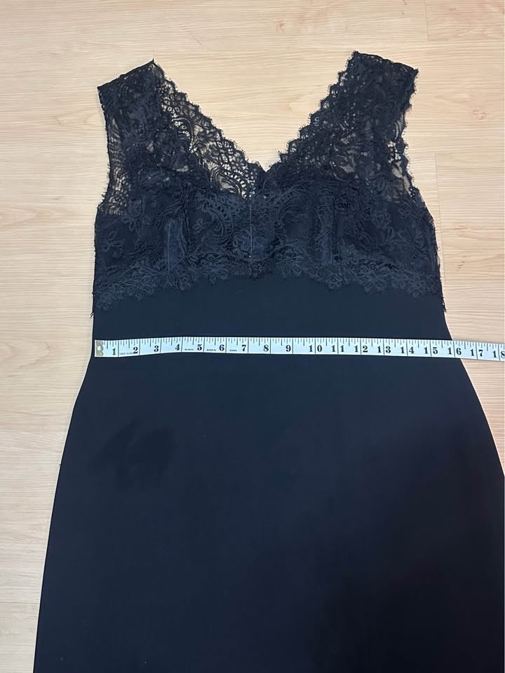 Rena Lange Black Lace Dress Size 10 - photo 5