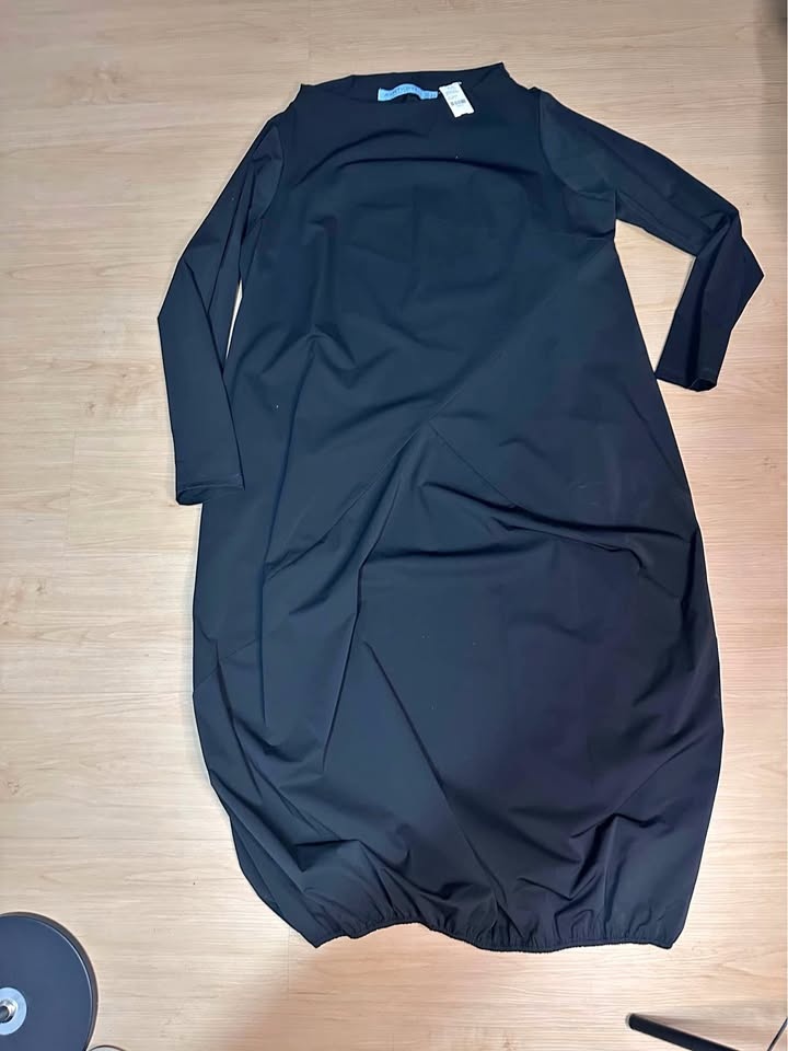 AYRTIGHT Wynn Nexus Long Sleeve Midi Dress Black XL/1X