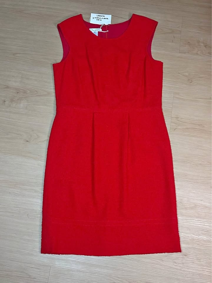 Oscar de la Renta red dress size 10