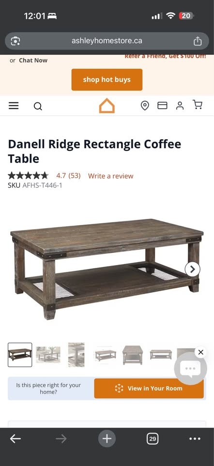 Danell Ridge Rectangle Coffee Table from Ashley - photo 5