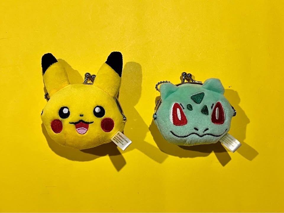 Pokemon Coin Purse Set (Pikachu & Bulbasaur)