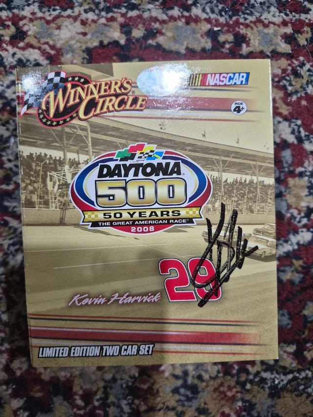 Kevin Harvick Autographed NASCAR Box w/ 2 Cars