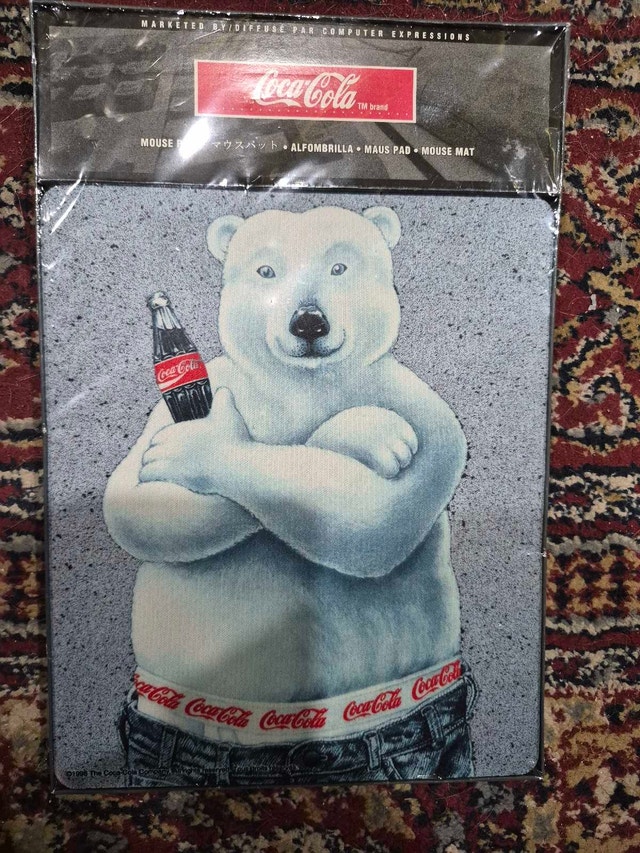 Coca-Cola Polar Bear Mouse Pad - New