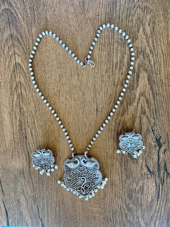 18k Silver Necklace Set