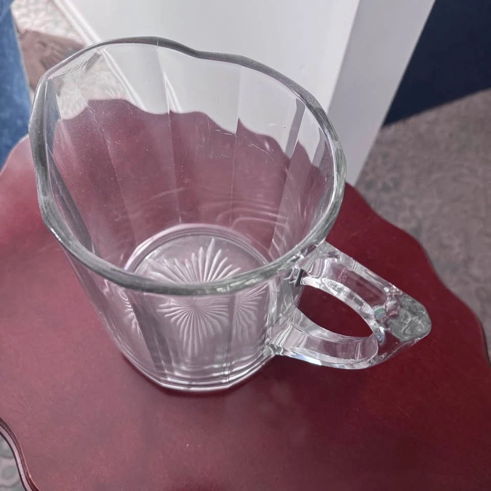 Heavy, weighted glass pitcher - photo 2