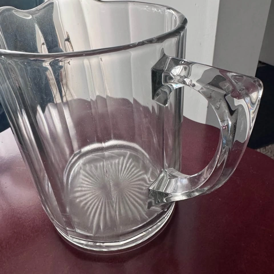 Heavy, weighted glass pitcher - photo 3