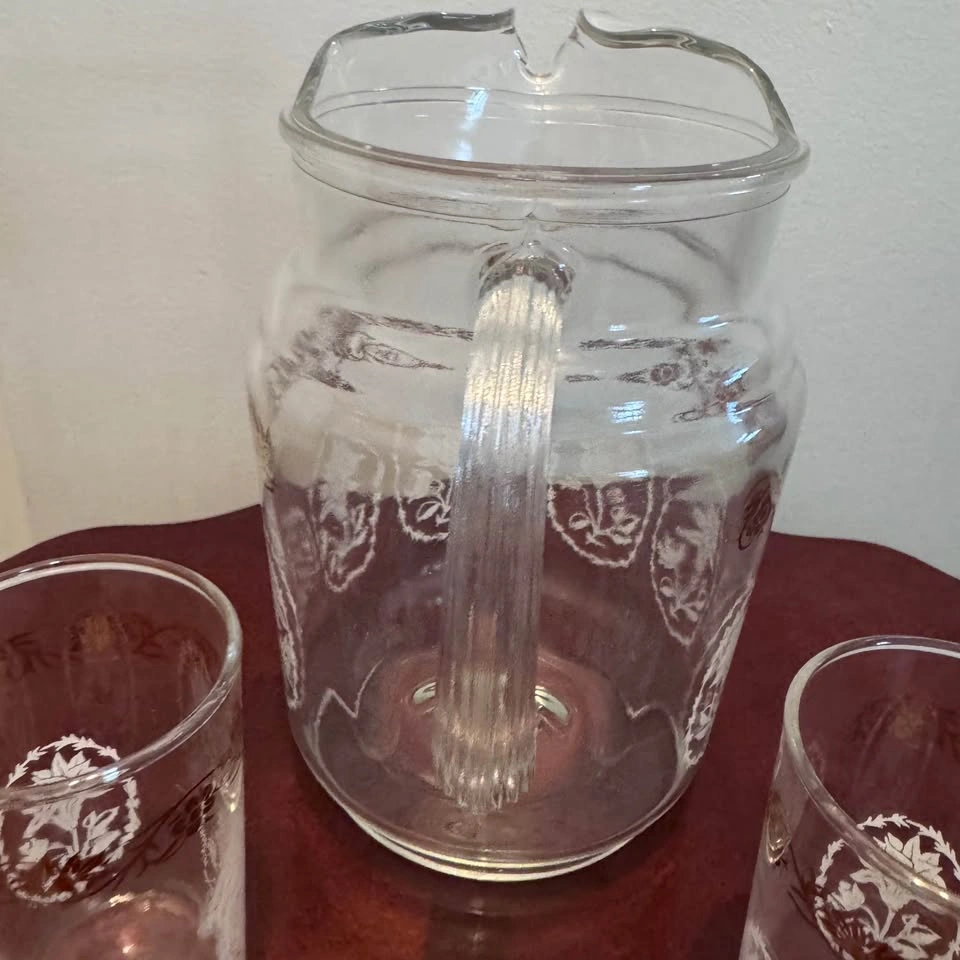 MCM pitcher and 2 juice glasses - photo 3