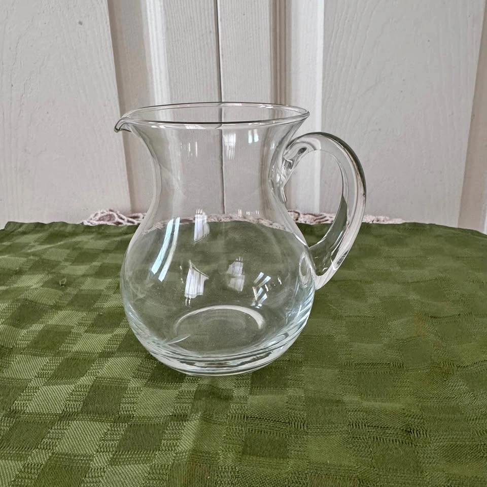 Vintage etched cream pitcher