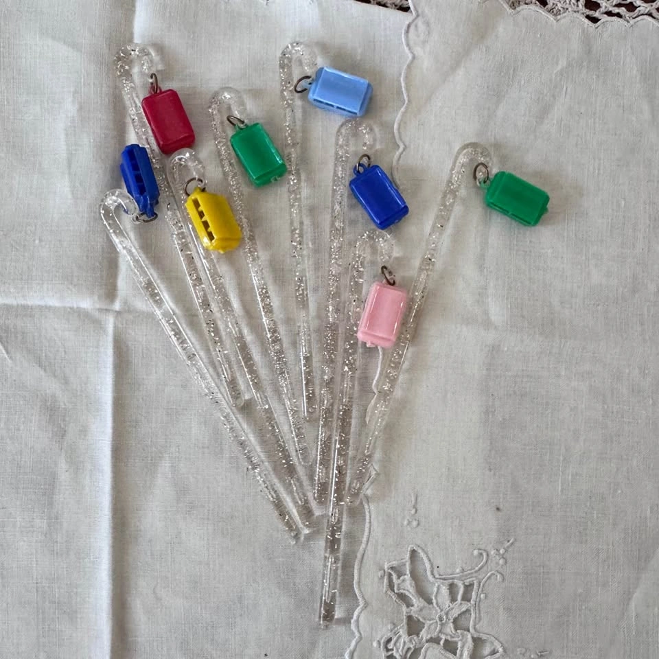 Rare, MCM Wet Your Whistle Swizzle Sticks (Set of 8)