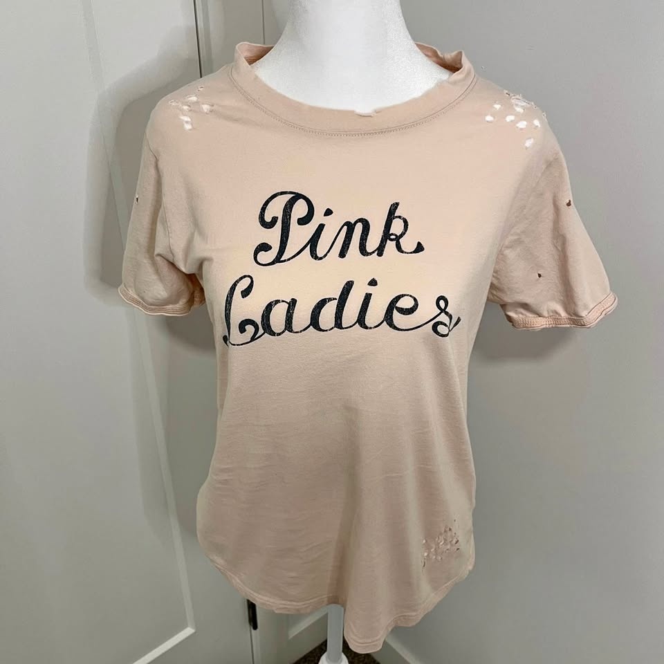 Prince Peter Collection Cream/Beige Graphic ‘Pink Ladies’ Tee -