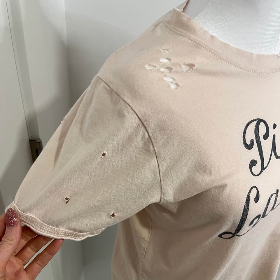 Prince Peter Collection Cream/Beige Graphic ‘Pink Ladies’ Tee - - photo 3