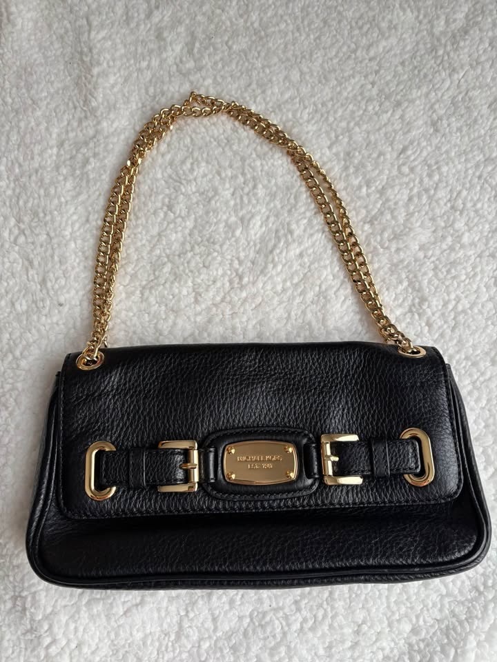 Michael Kors Hamilton Small Flap Bag Black Leather - photo 2