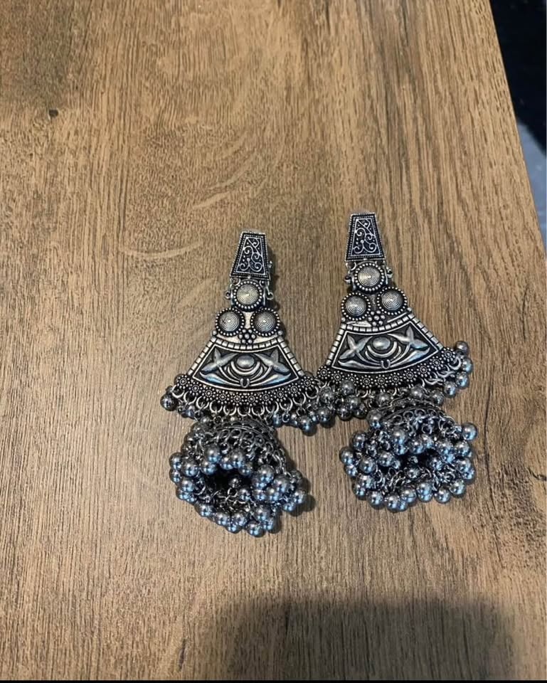 Oxidized Earrings - photo 2
