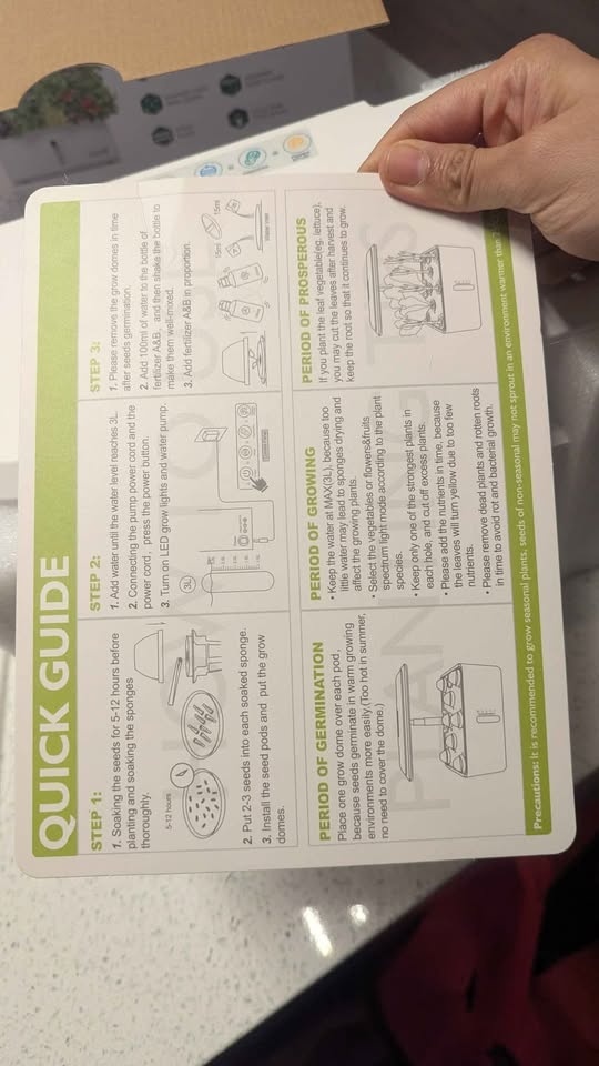 Uruq Hydroponics Indoor Garden – 8 Pod (Brand New) - photo 5