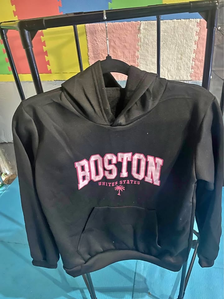 Girls Letter Printed Hoodie