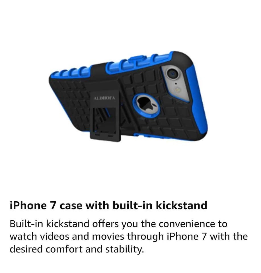 iPhone 7 Case, Heavy Duty Shockproof Kickstand - photo 2