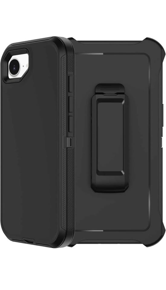 Defender Case for iPhone 16E with Belt Clip - Black - photo 2