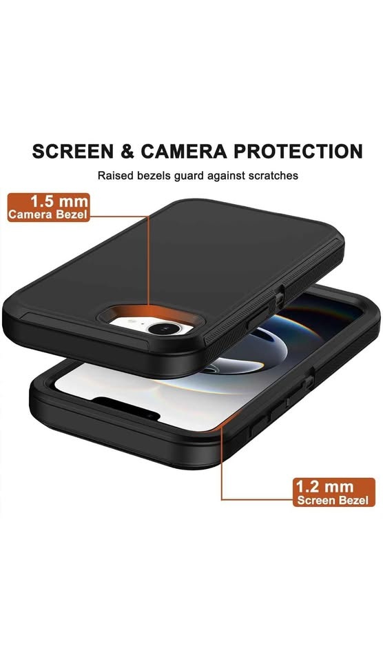 Defender Case for iPhone 16E with Belt Clip - Black - photo 4