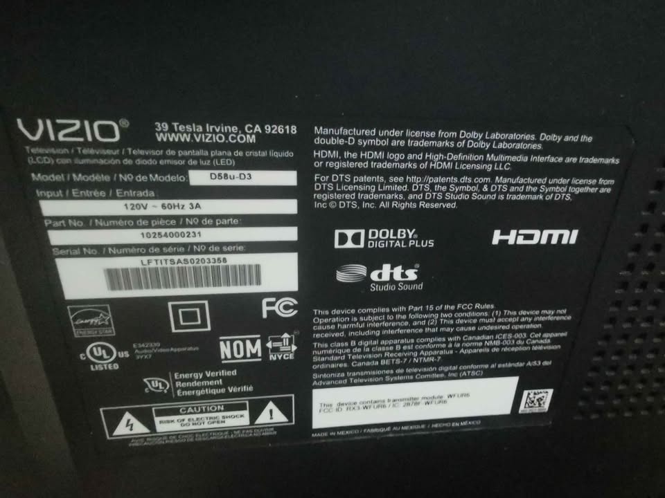 VIZIO 58 Inch LED TV - photo 2