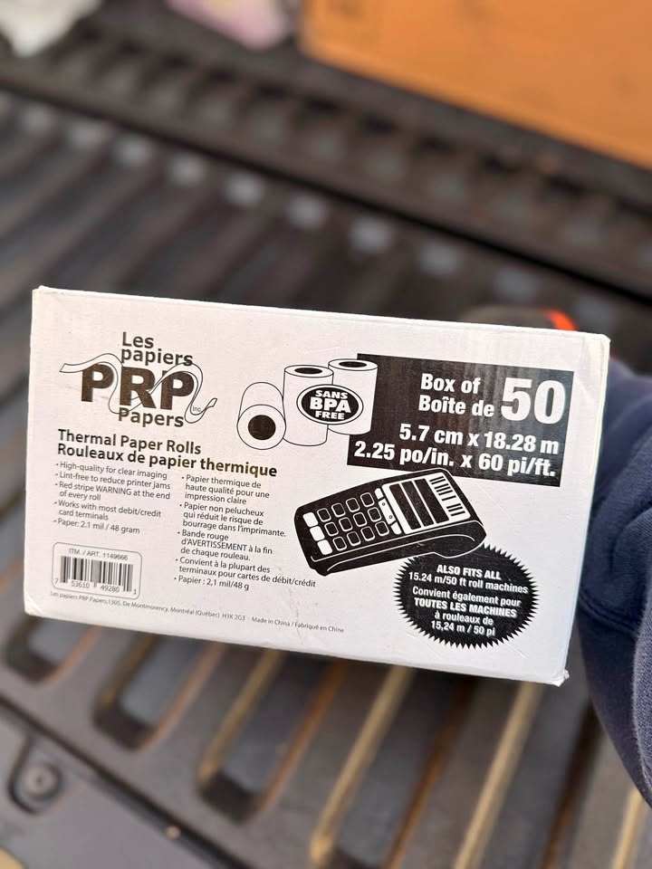 50 Thermal Paper Rolls Receipt Paper