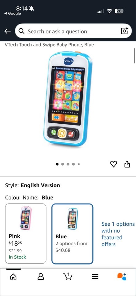 VTech Touch and Swipe Baby Phone Toy - photo 4