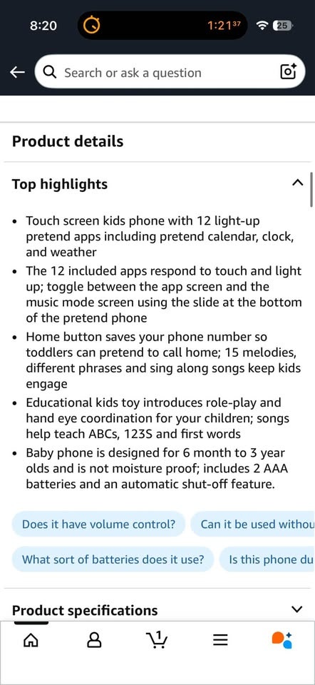 VTech Touch and Swipe Baby Phone Toy - photo 5