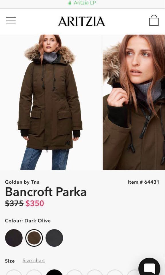 Aritzia Parka Size Small Jacket - photo 4